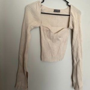 Urban Outfitters Sweetheart Neckline Crop Top - Small
